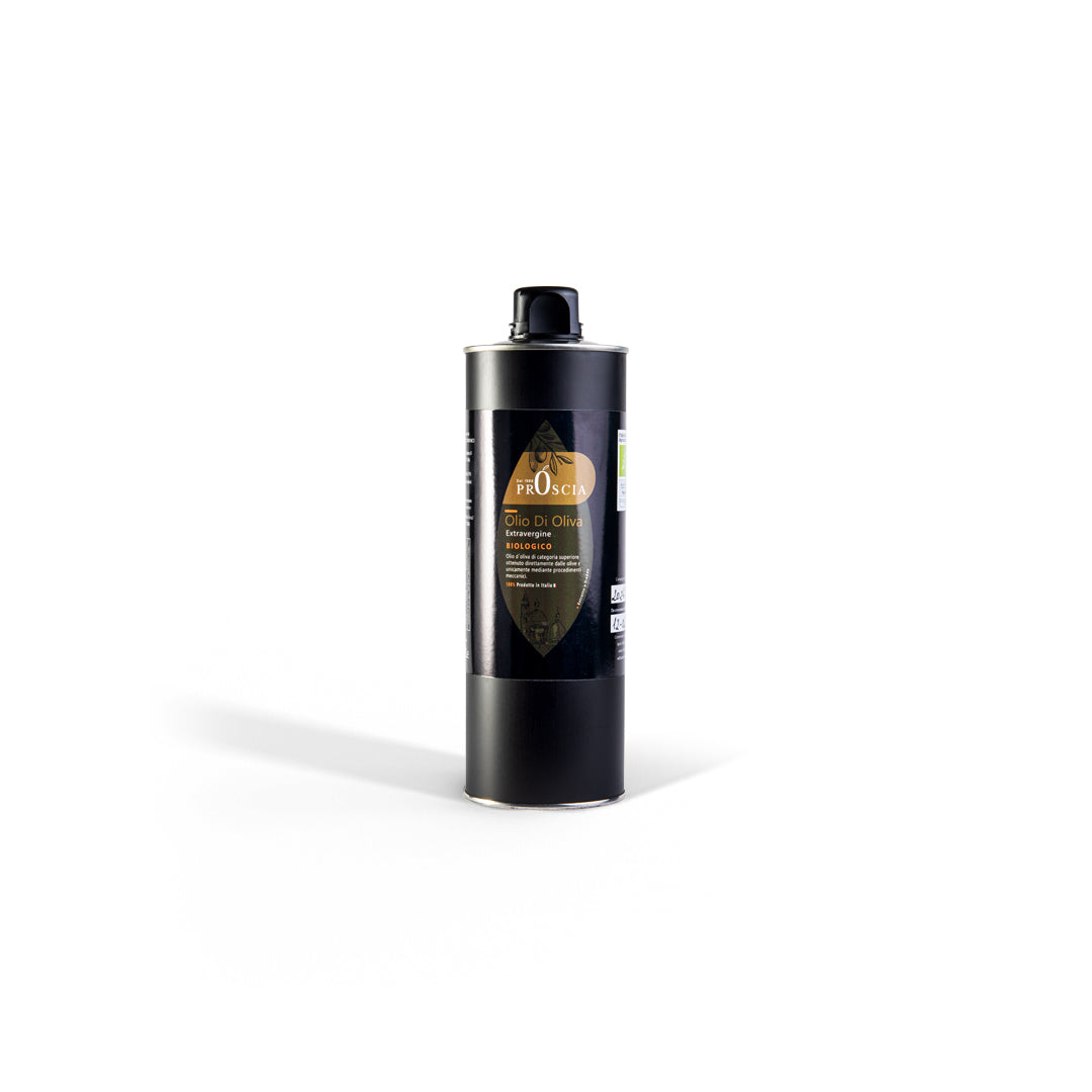 Olio Extravergine di Oliva Biologico | Bottiglia in lattina Olio Proscia da 0,75 Litri