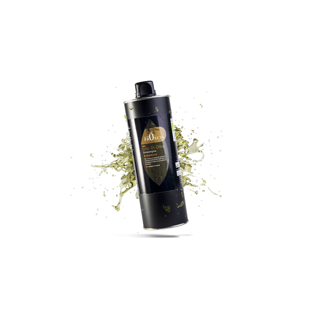 Olio Extravergine di Oliva Biologico | Bottiglia in lattina Olio Proscia da 0,75 Litri