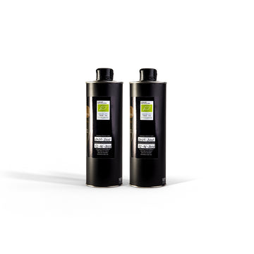 Olio Extravergine di Oliva Biologico | Set 2 bottiglie in lattina Olio Proscia da 0,75 Litri