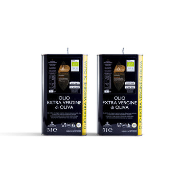 Olio Extravergine di Oliva Biologico | Set 2 lattine Olio Proscia da 5 Litri